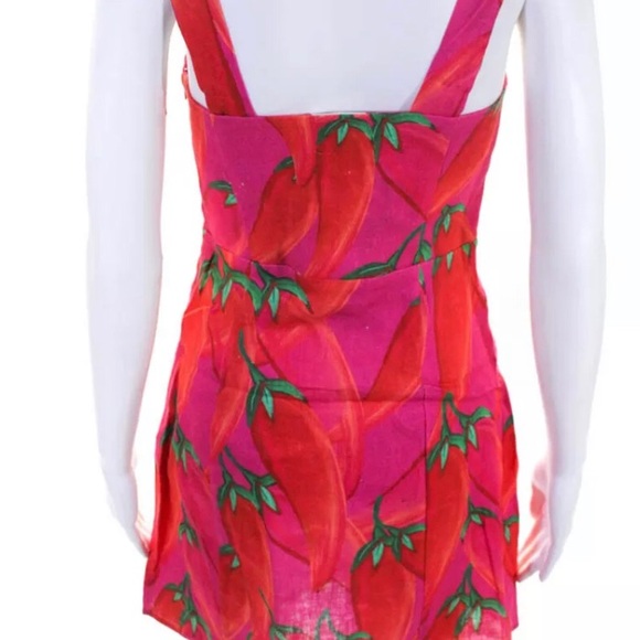 NWT! FARM RIO Red Pepper Mini Dress XS - Picture 3 of 7